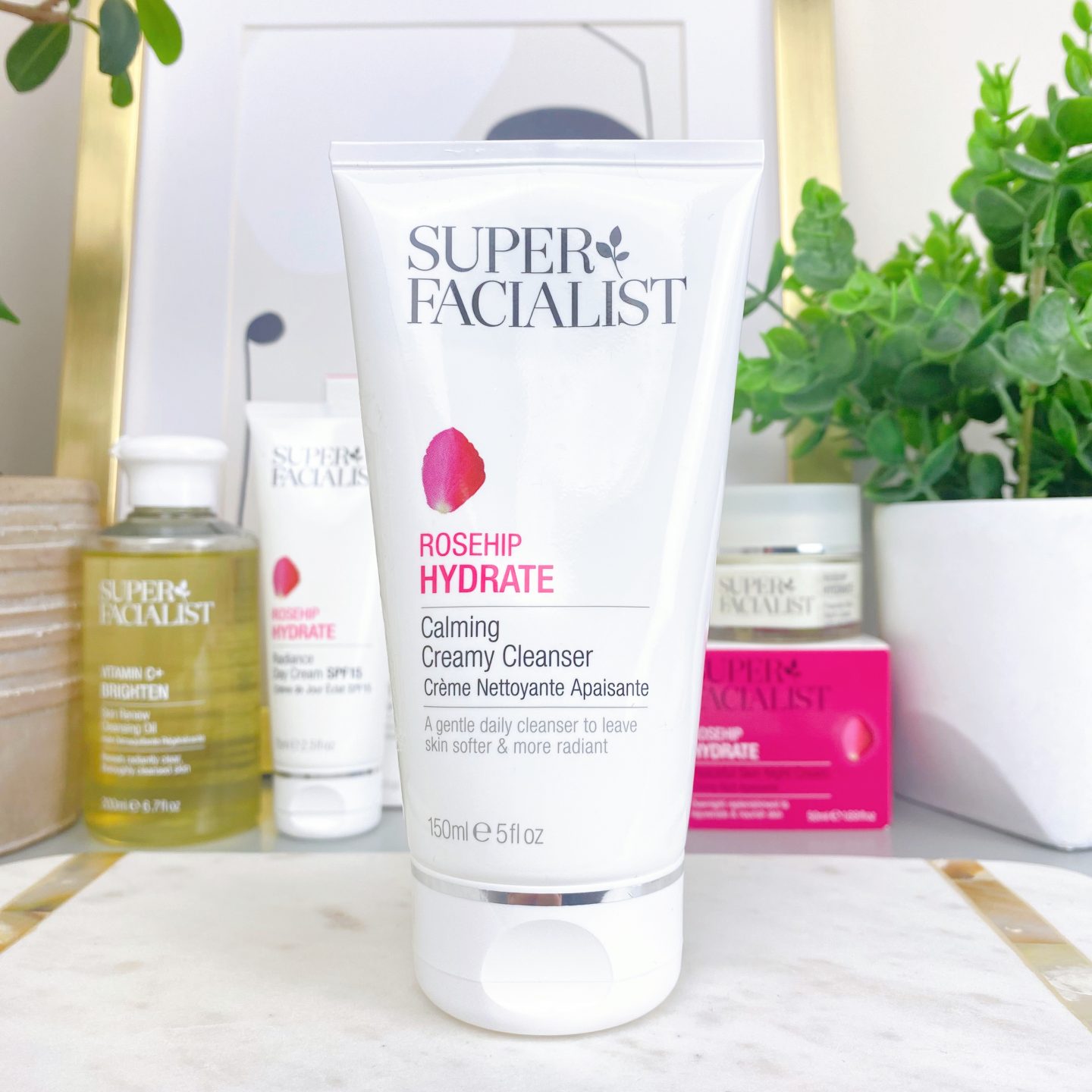 Super Facialist Rosehip Hydrate Calming Creamy Cleanser